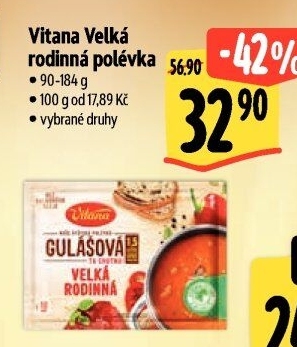 Instantní polévka Velká rodinná Vitana