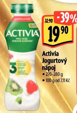 Jogurtový nápoj Activia Danone