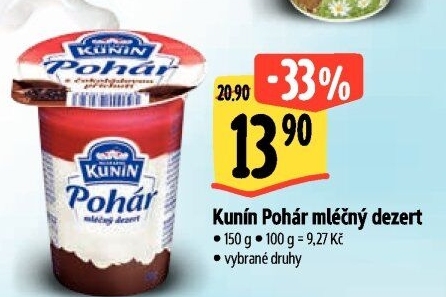 Mléčný Pohár Mlékárna Kunín