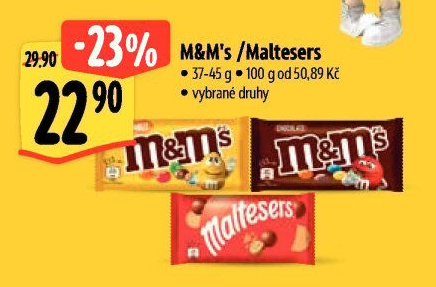 Pralinky čokoládové Maltesers