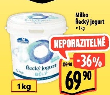 Bílý jogurt řecký 0% Milko