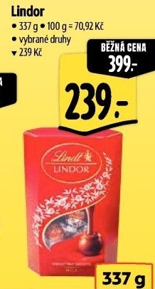 Bonboniéra Pralinky Lindor Lindt