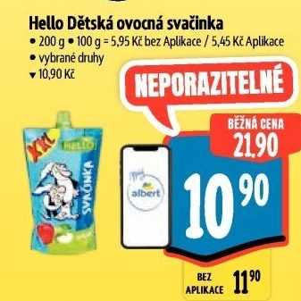 Ovocná kapsička Hello