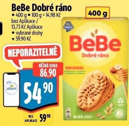 Sušenky BeBe Dobré ráno Opavia