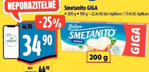 Sýr tavený Smetanito Želetava