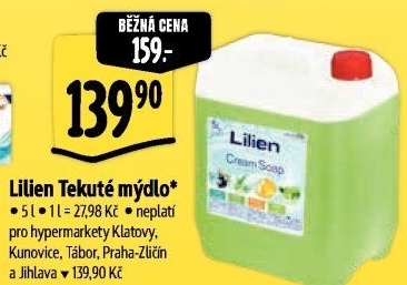 Tekuté mýdlo Lilien - náhradní náplň