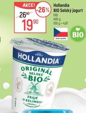 Bílý jogurt selský bio Hollandia