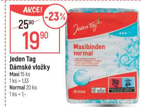 Dámské vložky Jeden Tag