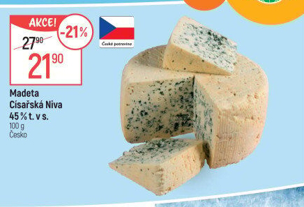 Sýr Niva Císařská 45 % Madeta