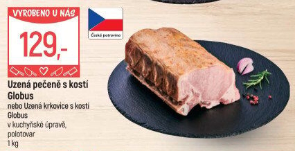 Uzená krkovice s kostí Globus