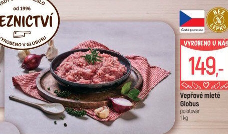 Vepřové mleté maso Globus