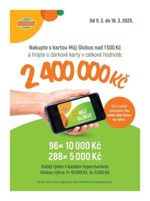 akční leták Globus 26.2.2025-4.3.2025