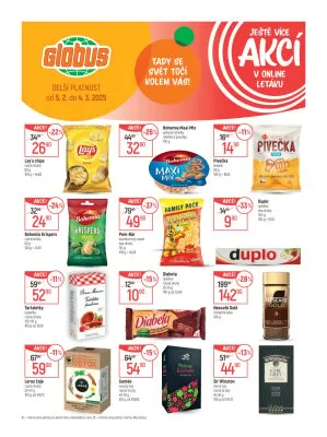 akční leták Globus 26.2.2025-4.3.2025