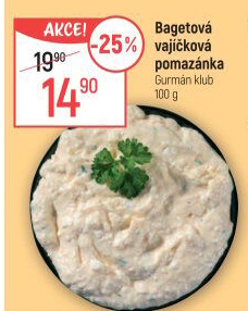 Bagetová vajíčková pomazánka