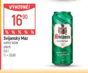 Pivo světlý ležák 11° Svijanský Máz Svijany
