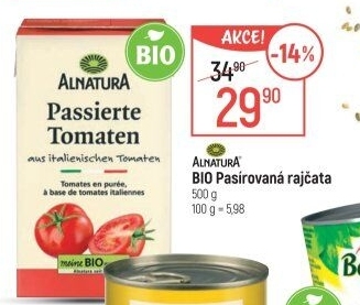 Rajčata pasírovaná bio Alnatura