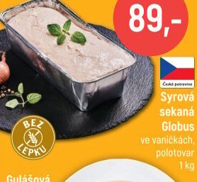 Sekaná syrová Globus