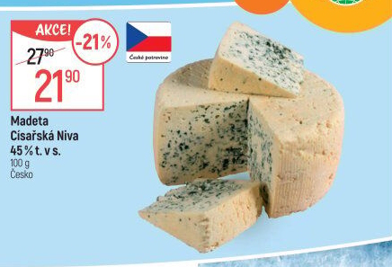 Sýr Niva Císařská 45 % Madeta