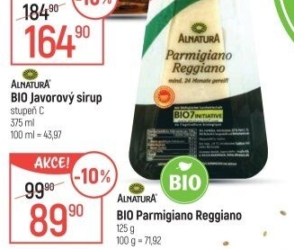Sýr Parmigiano ReggianoAlnatura