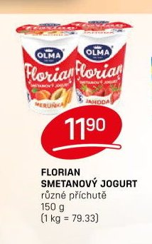 Florian smetanový jogurt