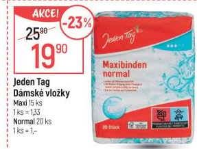 Dámské vložky Jeden Tag