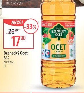 Ocet kvasný lihový Bzenecký