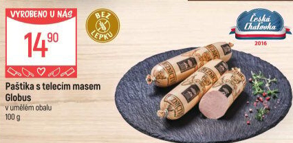 Paštika s telecím masem Játrovka Globus