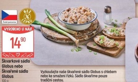 Sádlo škvarkové Globus