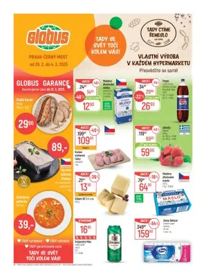 akční leták Globus 26.2.2025-4.3.2025