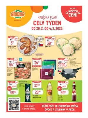 akční leták Globus 26.2.2025-4.3.2025