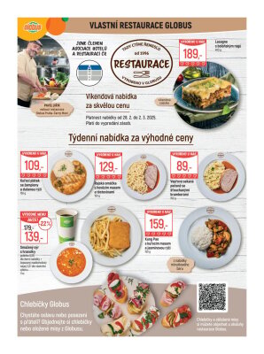 akční leták Globus 26.2.2025-4.3.2025