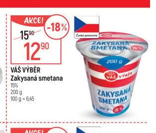 Váš výběr Zakysaná smetana