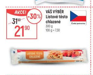 Váš výběr Listové těsto chlazené