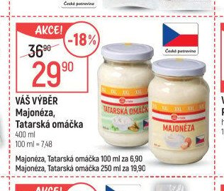 Váš výběr Majonéza, Tatarská omáčka