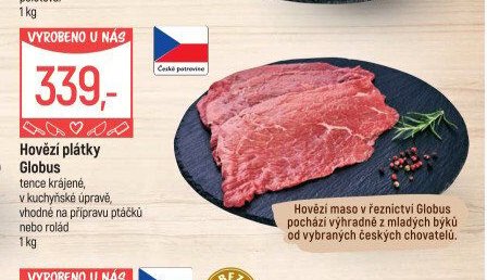 Hovězí plátky Globus