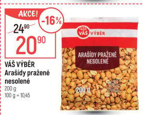 Arašídy pražené Váš Výběr