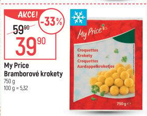 Bramborové krokety mražené My Price