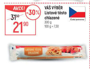 Listové těsto Váš Výběr