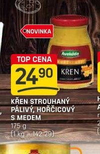 Křen strouhaný pálivý, hořčicový s medem