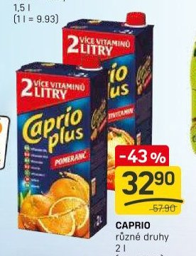 Caprio plus různé druhy 2 l