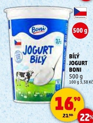 Bílý jogurt Boni