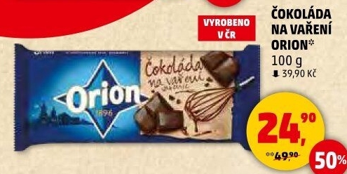 Čokoláda na vaření Orion