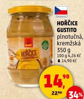 Hořčice plnotučná Gustito