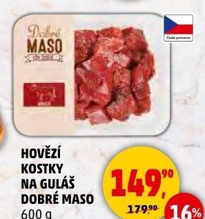Hovězí maso na guláš Dobré maso