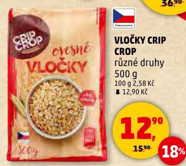 Ovesné vločky Crip Crop
