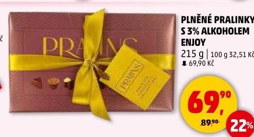 Pralinky plněné s alkoholem Enjoy