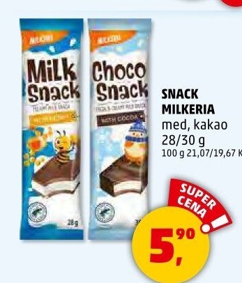 Snack mléčný Milkeria
