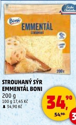 Sýr Ementál strouhaný Boni