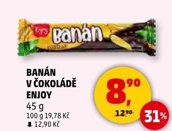 Tyčinka Banány v čokoládě Enjoy