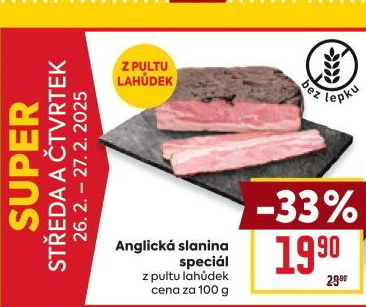 Anglická slanina speciál
